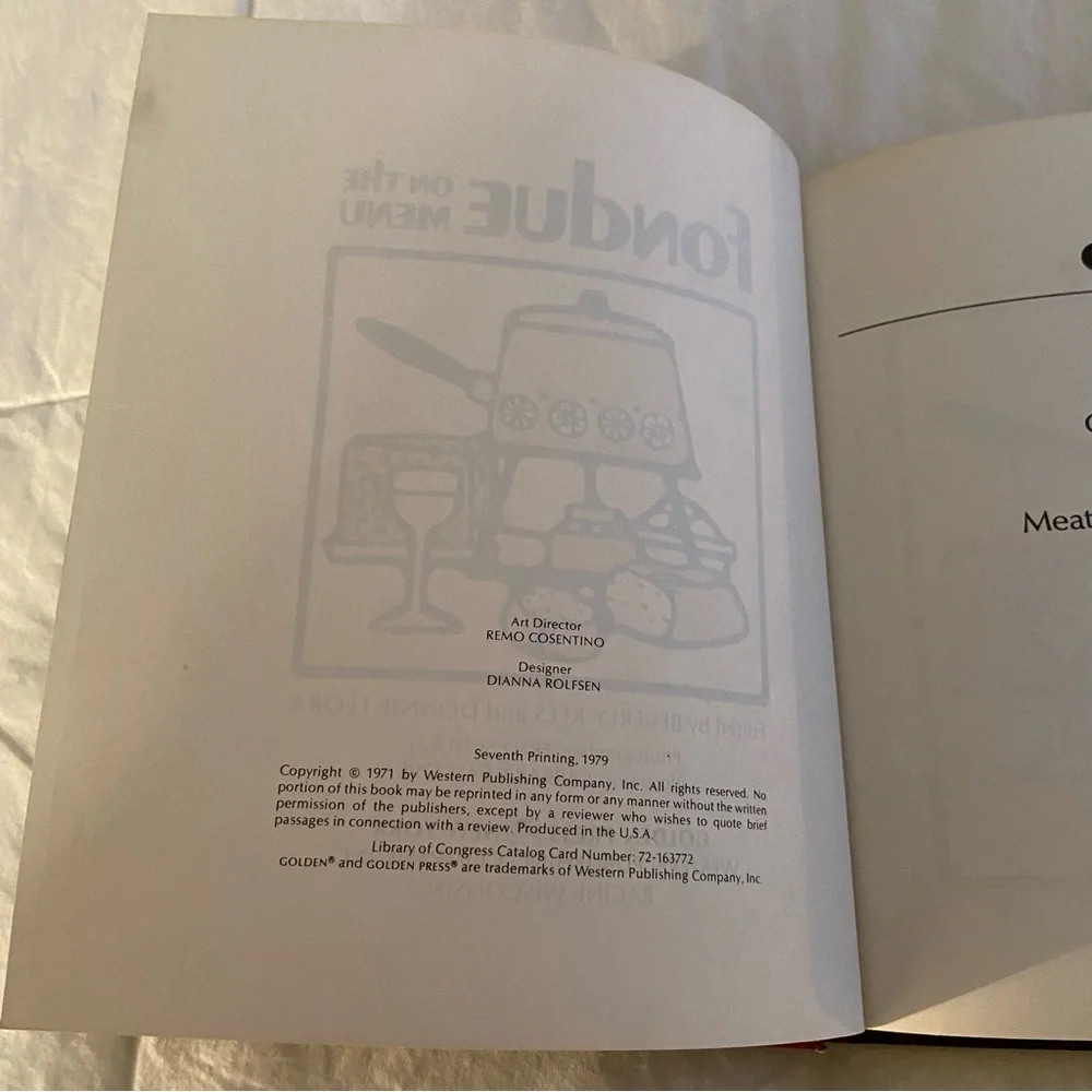 Fondue on the Menu Cookbook
